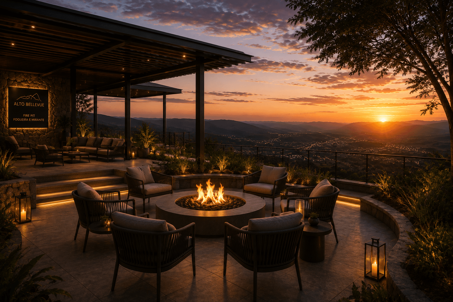 Fire Pit — Fogueira e Mirante