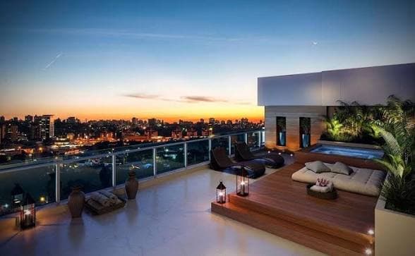 Cobertura duplex com vista para a serra